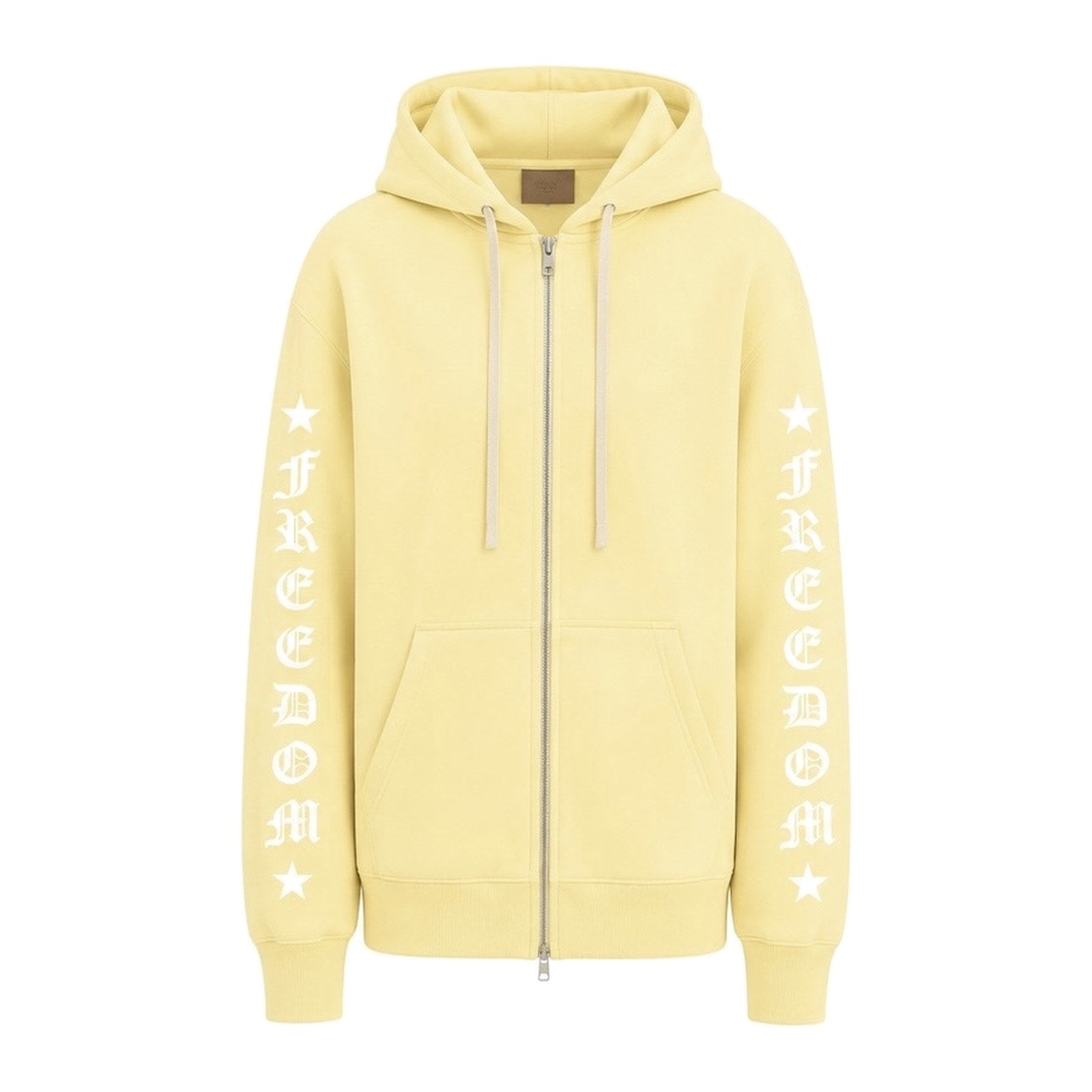 Hoodie Freedom  Pale Yellow