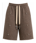 Studded Cotton Shorts